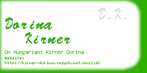 dorina kirner business card